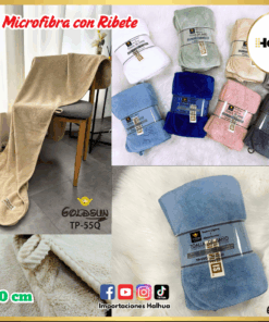 TOALLA MICROFIBRA CON RIBETE 90X160CM