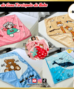 COLCHA DE CUNA TERCIOPELO BB