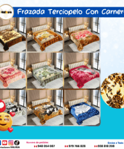 FRAZADA TERCIOPELO CON CARNERO