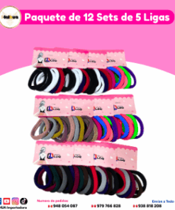 PAQUETE DE 12 SETS DE 5 LIGAS