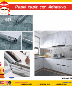 PAPEL TAPIZ CON ADHESIVO 45CM X 5M