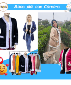 SACO PIEL CON CARNERO