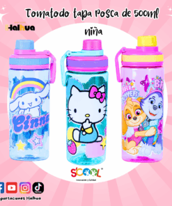 TOMATODO TAPA ROSCA DE 500 ML NIÑA