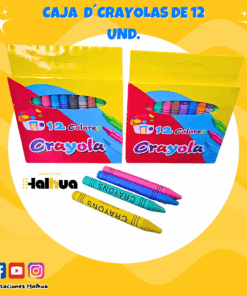 CAJA D´ CRAYOLAS DE 12 UND X 12