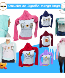 CAPUCHA DE ALGODON MANGA LARGA