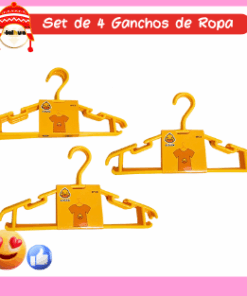 SET DE 4 GANCHOS DE ROPA