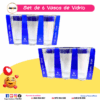 SET DE 6 VASOS DE VIDRIO