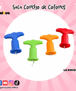 SACA CORCHO DE COLORES