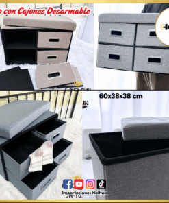 BANCO CON CAJONES DESARMABLE RECTANGULAR