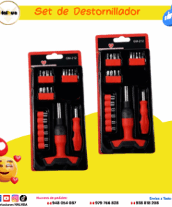 Set de Destornillador rojo