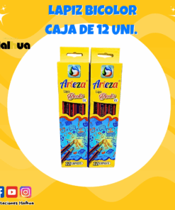 LAPIZA BICOLOR CAJA DE 12 UNI.