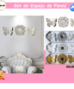 SET DE ESPEJO DE PARED