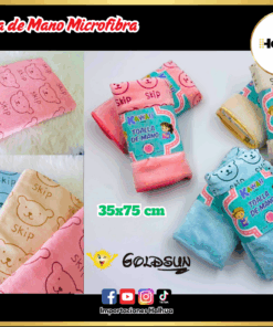 TOALLA DE MANO MICROFIBRA 35X75CM