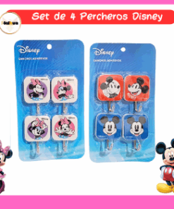 SET DE 4 PERCHEROS DISNEY