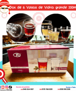 VASO 6 PCS DE VIDRIO 5713