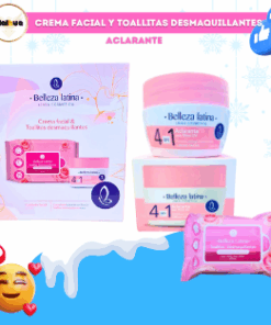 CREMA FACIAL Y TOALLITAS DESMAQUILLANTES