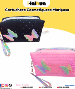 CARTUCHERA COSMETIQUERA MARIPOSA