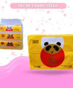 SET DE 3 PAPEL TISSU