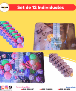 SET DE 12 INDIVIDUALES