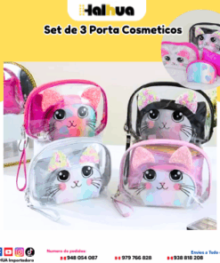 SET DE 3 PORTA COSMETICOS