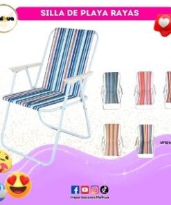 SILLA DE PLAYA RAYAS