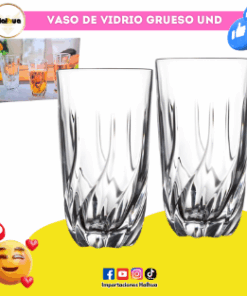 VASO DE VIDRIO GRUESO UND.