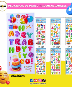 PEGATINAS DE PARED TRIDIMENSIONALES