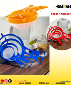SET DE 4 COLADORES