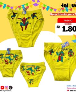 ROPA INTERIOR PARA NIÑOS