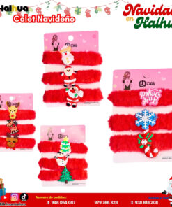 SET DE 3 COLETS NAVIDEÑOS
