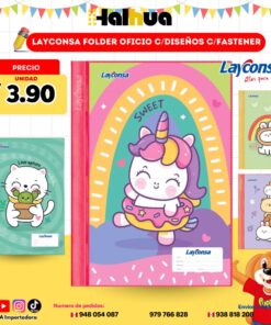 LAYCONSA FOLDER OFICIO C/DISEÑOS C/FASTENER
