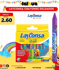 LAYCONSA CRAYONES DELGADOS