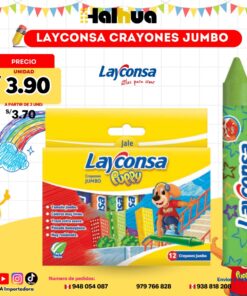 LAYCONSA CRAYONES JUMBO