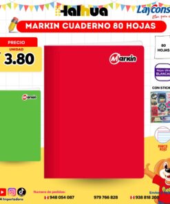 MARKIN CUADERNO 80 HOJAS