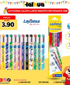 LAYCONSA CAJITA LAPIZ GRAFITO ESTUDIANTE 2HB
