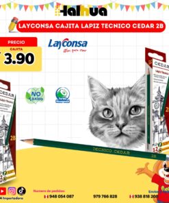 LAYCONSA CAJITA LAPIZ TECNICO CEDAR 2B