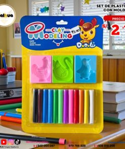 SET DE PLASTILINA CON MOLDE