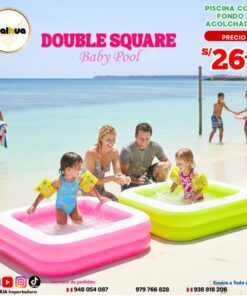 PISCINA CON FONDO ACOLCHADO CUADRADO
