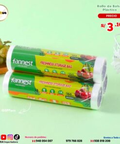 ROLLO DE BOLSAS TRANSPARENTES